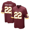 W.Commanders #22 Jacory Croskey-Merritt Player Burgundy Team Color Home Game Ldoa Stitched Jerseys