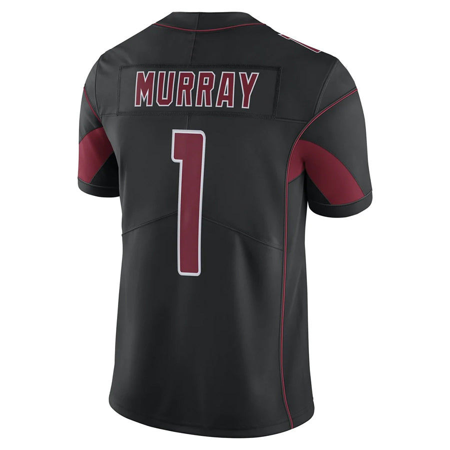 A.Cardinals #1 Kyler Murray Player Black Limited Elite Home Game Ldoa Stitched Jerseys