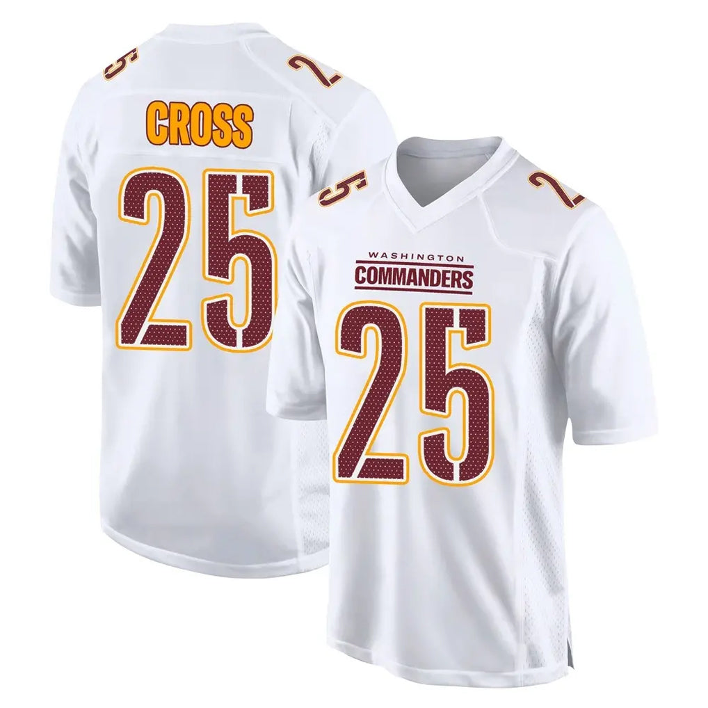 W.Commanders #25 Nick Cross Player White Tundra Fashion Home Game Ldoa Stitched Jerseys