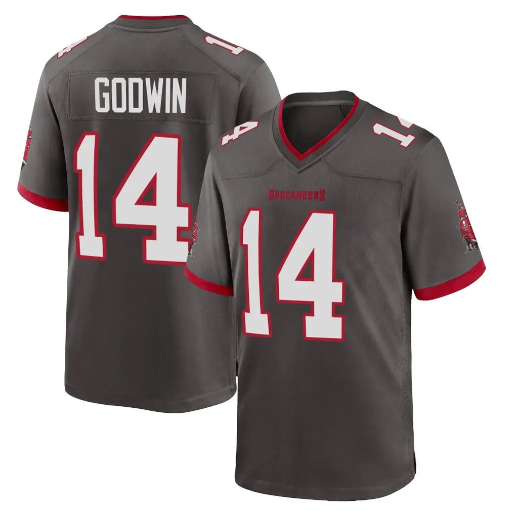 TB.Buccaneers #14 Chris Godwin Jr. Player Pewter Alternate Home Game Ldoa Stitched Jerseys