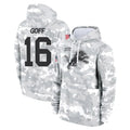 D.Lions #16 Jared Goff Player Arctic Camo Salute to Service Hoodies Limited Game Ldoa Stitched Jerseys