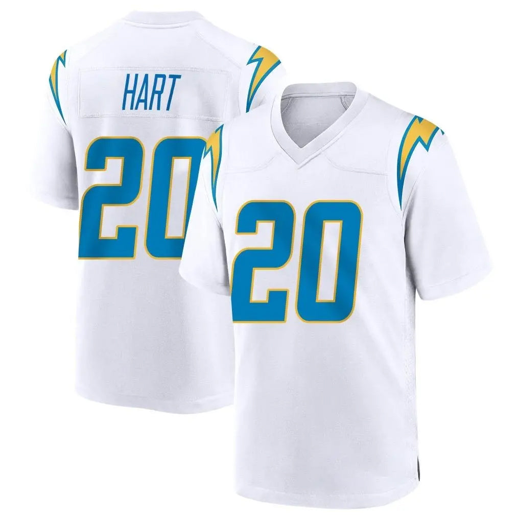 LA.Chargers #20 Cam Hart Player White Home Game Ldoa Stitched Jerseys