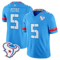 H.Texans #5 Jalen Pitre Player Blue 2026 Rivalries Vapor Limited Home Game Ldoa Stitched jerseys
