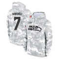 S.Seahawks #7 Uchenna Nwosu Player Arctic Camo Limited Salute to Service Pullover Hoodies Game Ldoa Stitched Jerseys