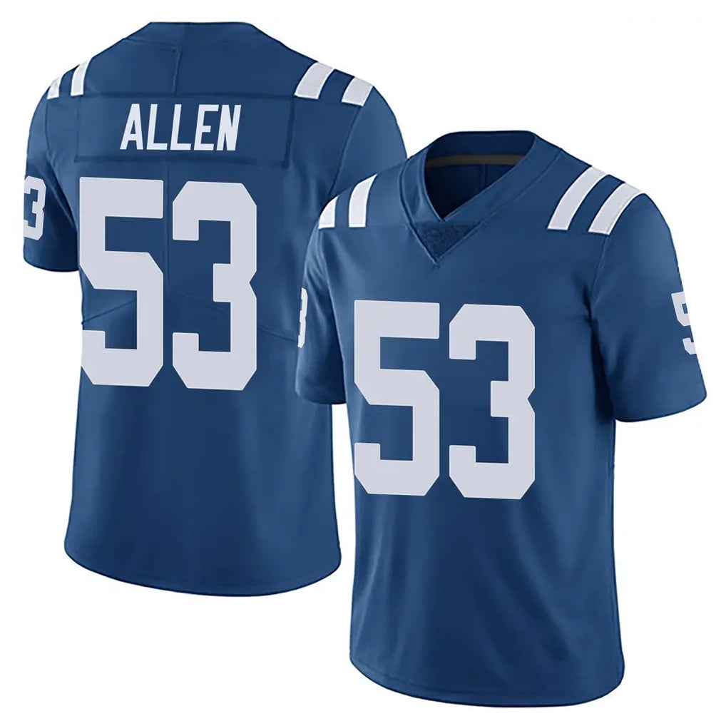 IN.Colts #53 CJ Allen Player Royal Limited Vapor Untouchable Home Game Ldoa Stitched Jerseys