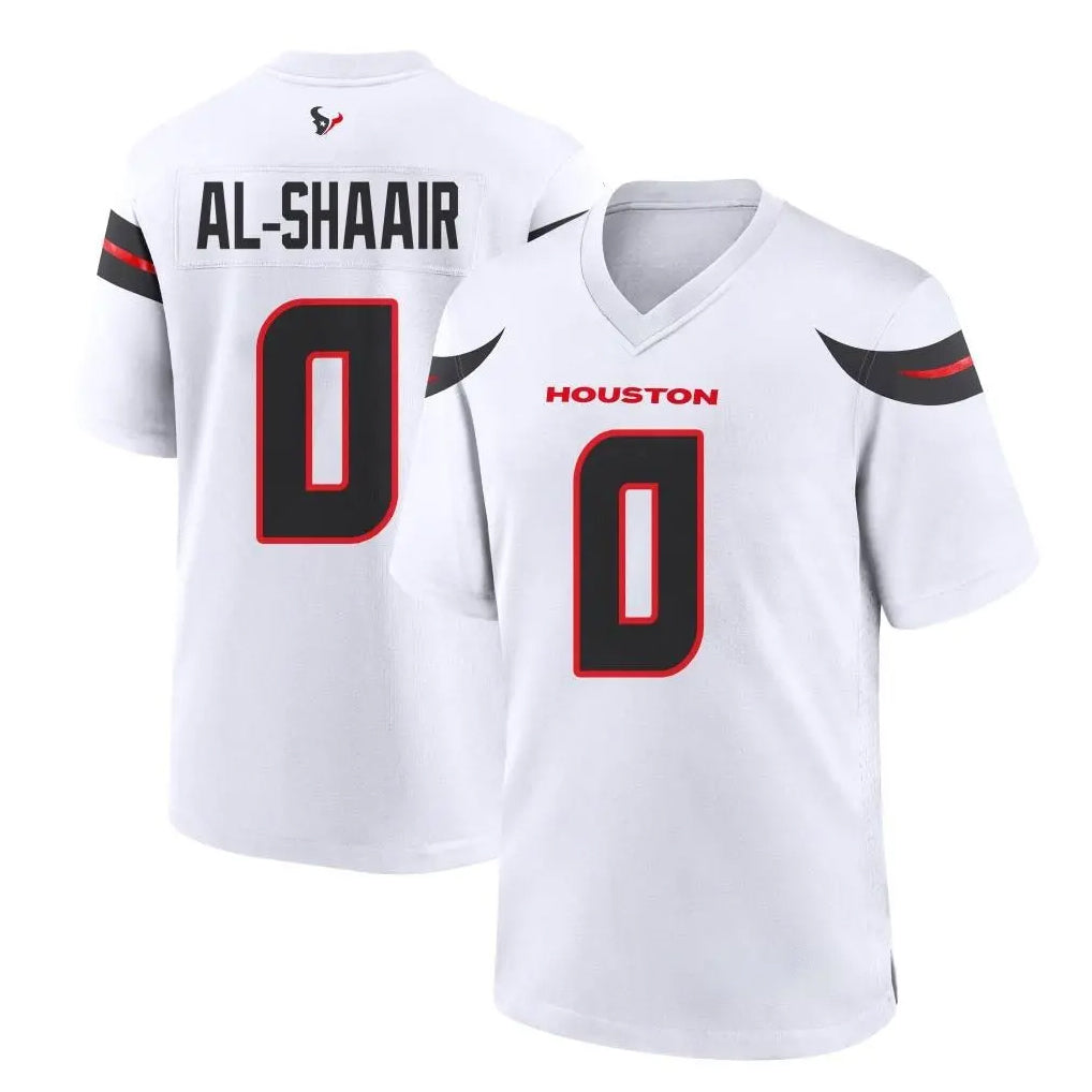H.Texans #0 Azeez Al-Shaair Player White Home Game Ldoa Stitched Jerseys