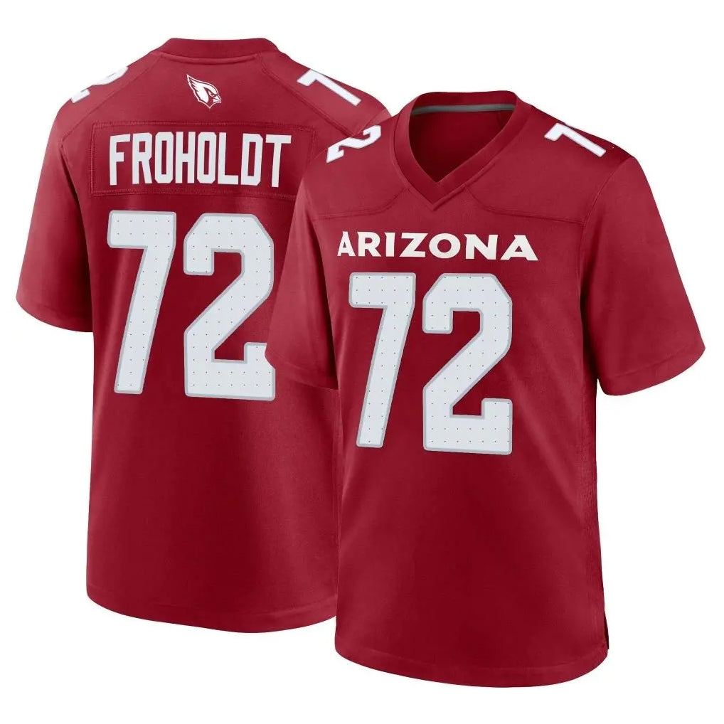 A.Cardinals #72 Hjalte Froholdt Player Cardinal Limited Home Game Ldoa Stitched Jerseys