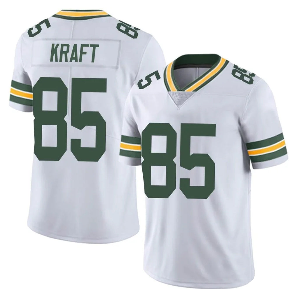 GB.Packers #85 Tucker Kraft Player White Vapor Untouchable Limited Home Game Ldoa Stitched Jerseys
