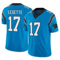 C.Panthers #17 Xavier Legette Player Blue Vapor F.U.S.E. Limited Home Game Ddoa Ldoa Stitched Jerseys