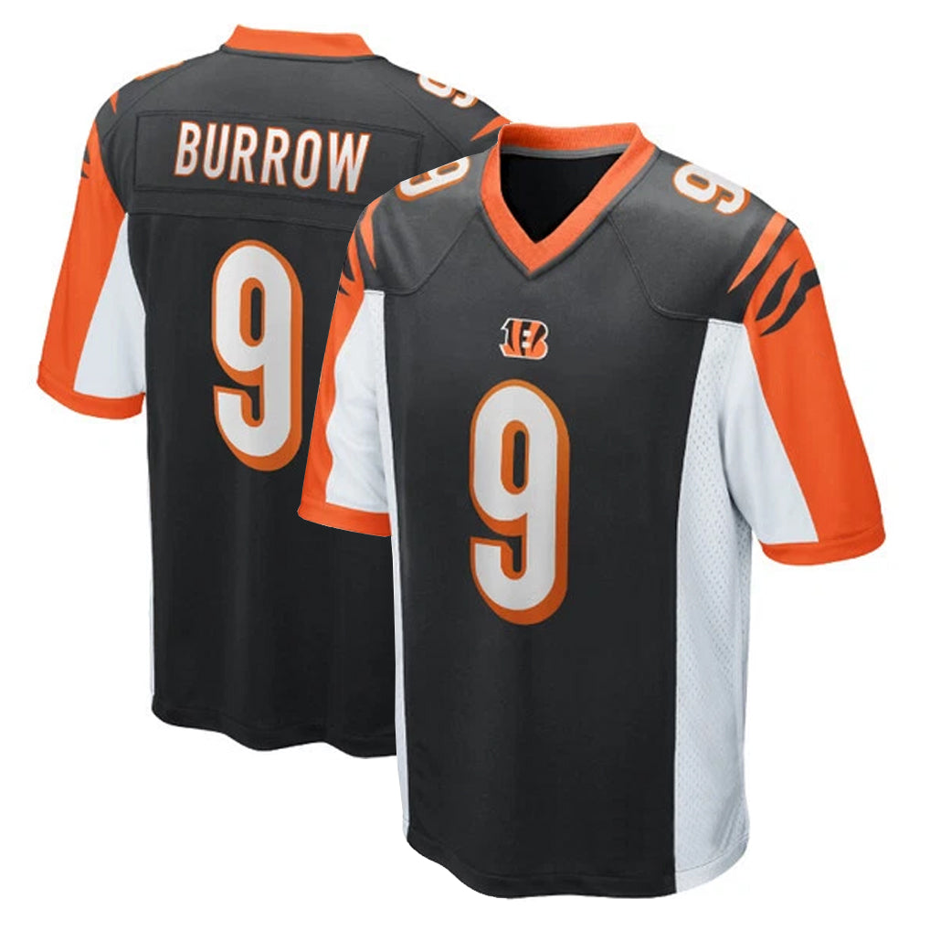 C.Bengals #9 Joe Burrow Player Black Alternate Home Game Ldoa Stitched Jerseys