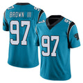 C.Panthers #97 Bobby Brown III Player Blue Vapor Untouchable Limited Game Ldoa Stitched Jerseys