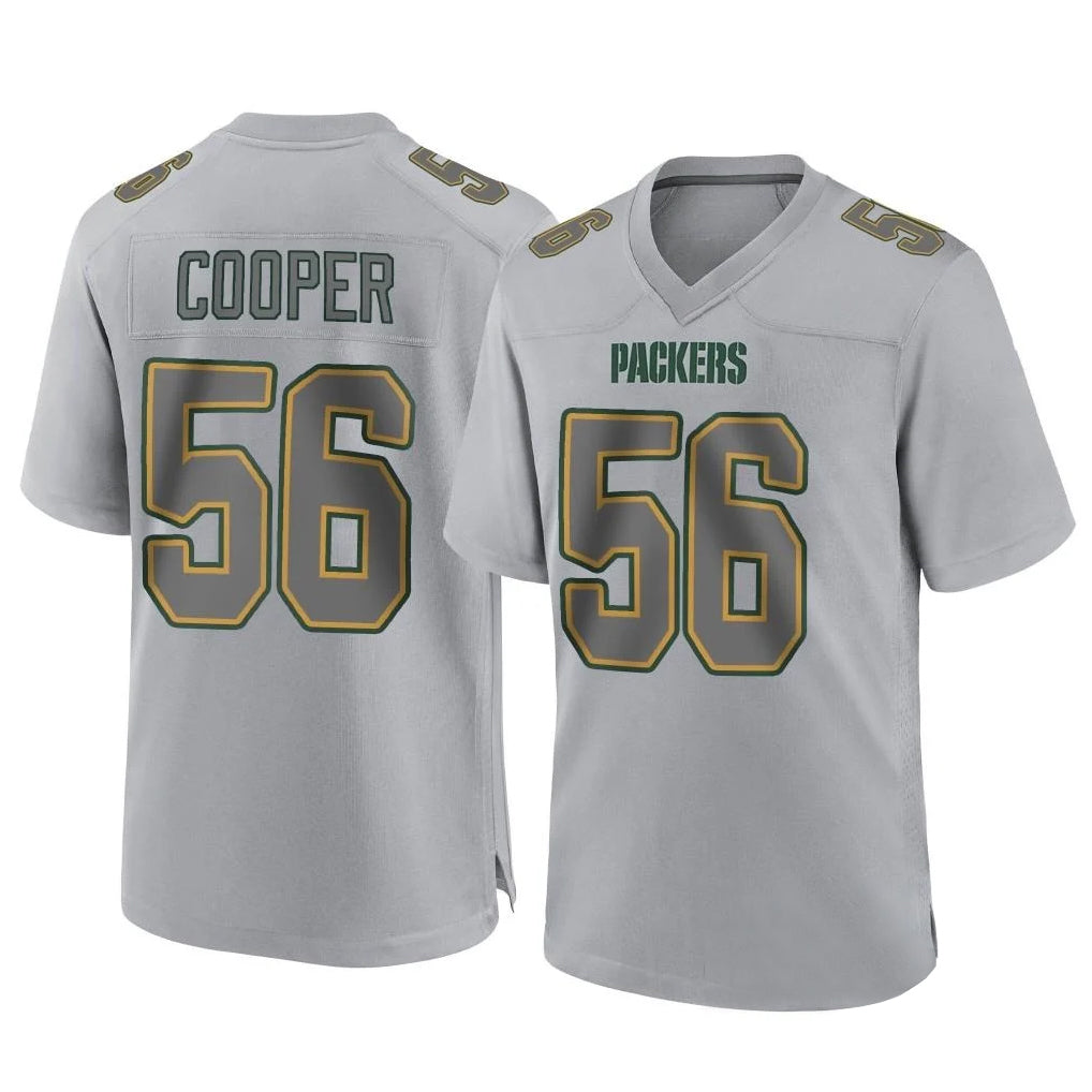 GB.Packers #56 Edgerrin Cooper Player Gray Atmosphere Fashion Home Game Ldoa Stitched Jerseys