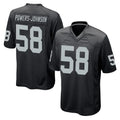 LV.Raiders #58 Jackson Powers-Johnson Player Black Home Game Ldoa Stitched Jerseys