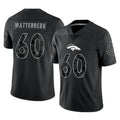 D.Broncos #60 Luke Wattenberg Player Black Reflective Limited Ldoa Stitched Jerseys