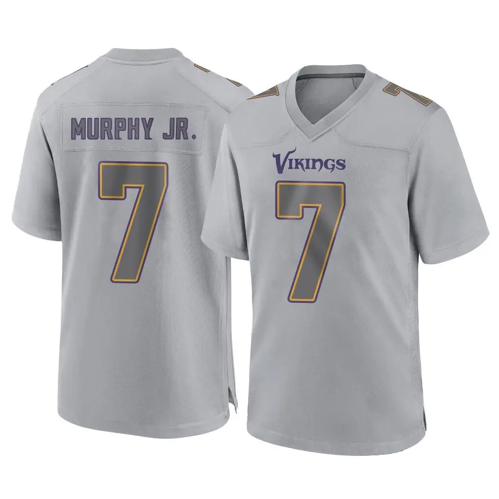 M.Vikings #7 Byron Murphy Jr. Player Gray Atmosphere Fashion Home Game Ldoa Stitched Jerseys