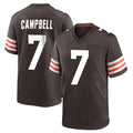 C.Browns #7 Tyson Campbell Player Brown Home Game Ldoa Stitched Jerseys