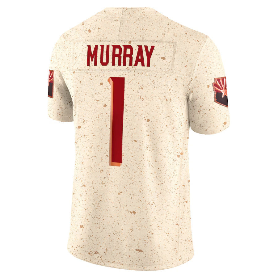 A.Cardinals #1 Kyler Murray Player Cream Rivalries Collection Vapor Limited Home Game Ldoa Stitched Jerseys