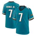 J.Jaguars #7 Brian Thomas Jr. Player Teal Prowler Throwback Limited Home Game Ldoa Stitched Jerseys