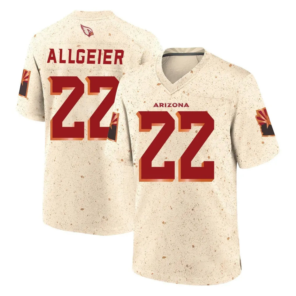 A.Cardinals #22 Tyler Allgeier Player Cream Rivalries Collection Game Ldoa Stitched Jerseys