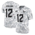 H.Texans #12 Nico Collins Player Arctic Camo Salute To Service Limited Game Ldoa Stitched Jerseys