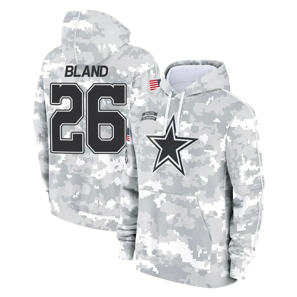 D.Cowboys #26 DaRon Bland Player Arctic Camo Salute to Service Hoodies Limited Game Ldoa Stitched Jerseys