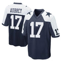 D.Cowboys #17 Brandon Aubrey Player Navy-White Alternate Home Game Ldoa Stitched Jerseys