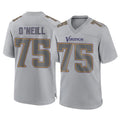 M.Vikings #75 Brian O'Neill Player Gray Atmosphere Fashion Home Game Ldoa Stitched Jerseys