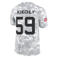 C.Panthers #59 Luke Kuechly Player Arctic Camo Salute to Service Limited Game Ldoa Stitched Jerseys