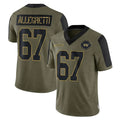 W.Commanders #67 Nick Allegretti Player Olive Salute To Service Limited Game Ldoa Stitched Jerseys
