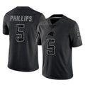 C.Panthers #5 Jaelan Phillips Player Black Limited Reflective Game Ldoa Stitched Jerseys
