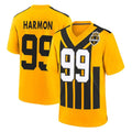 P.Steelers #99 Derrick Harmon Player Gold Limited 1933 Throwback Home Game Ldoa Stitched Jerseys