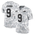 B.Bills #9 Bradley Chubb Player Arctic Camo Salute to Service Limited Game Ldoa Stitched Jerseys