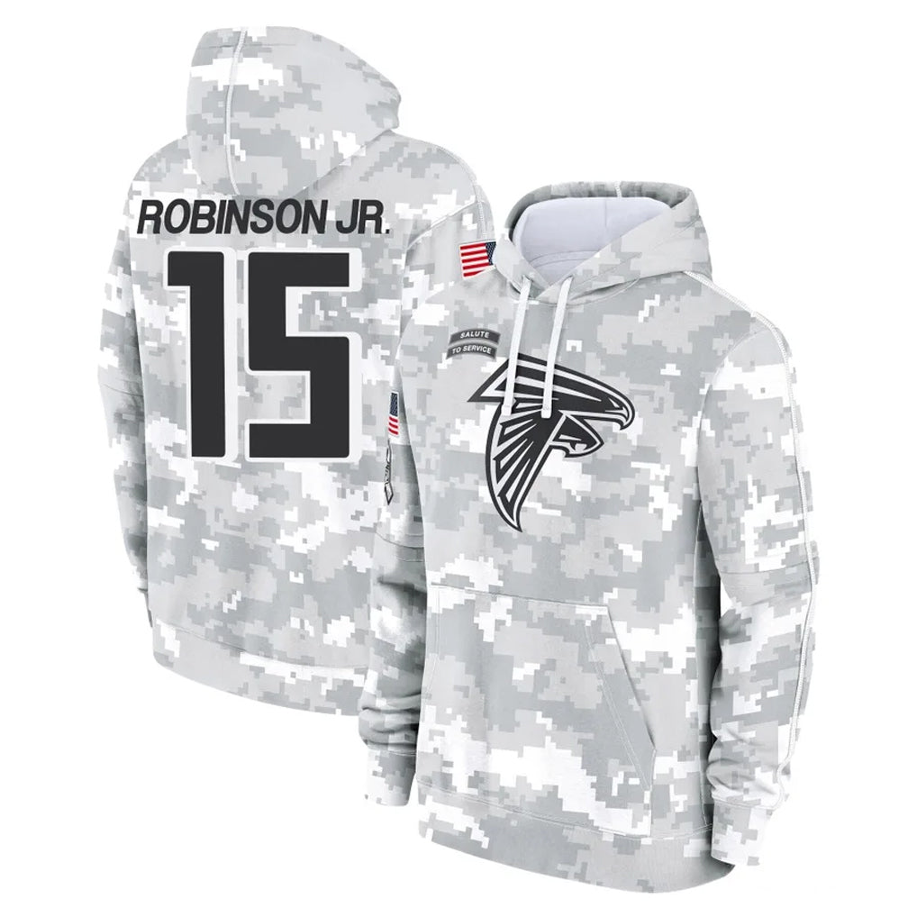 A.Falcons #15 Brian Robinson Player Camo Arctic Salute to Service Hoodies Limited Ldoa Stitched Jerseys