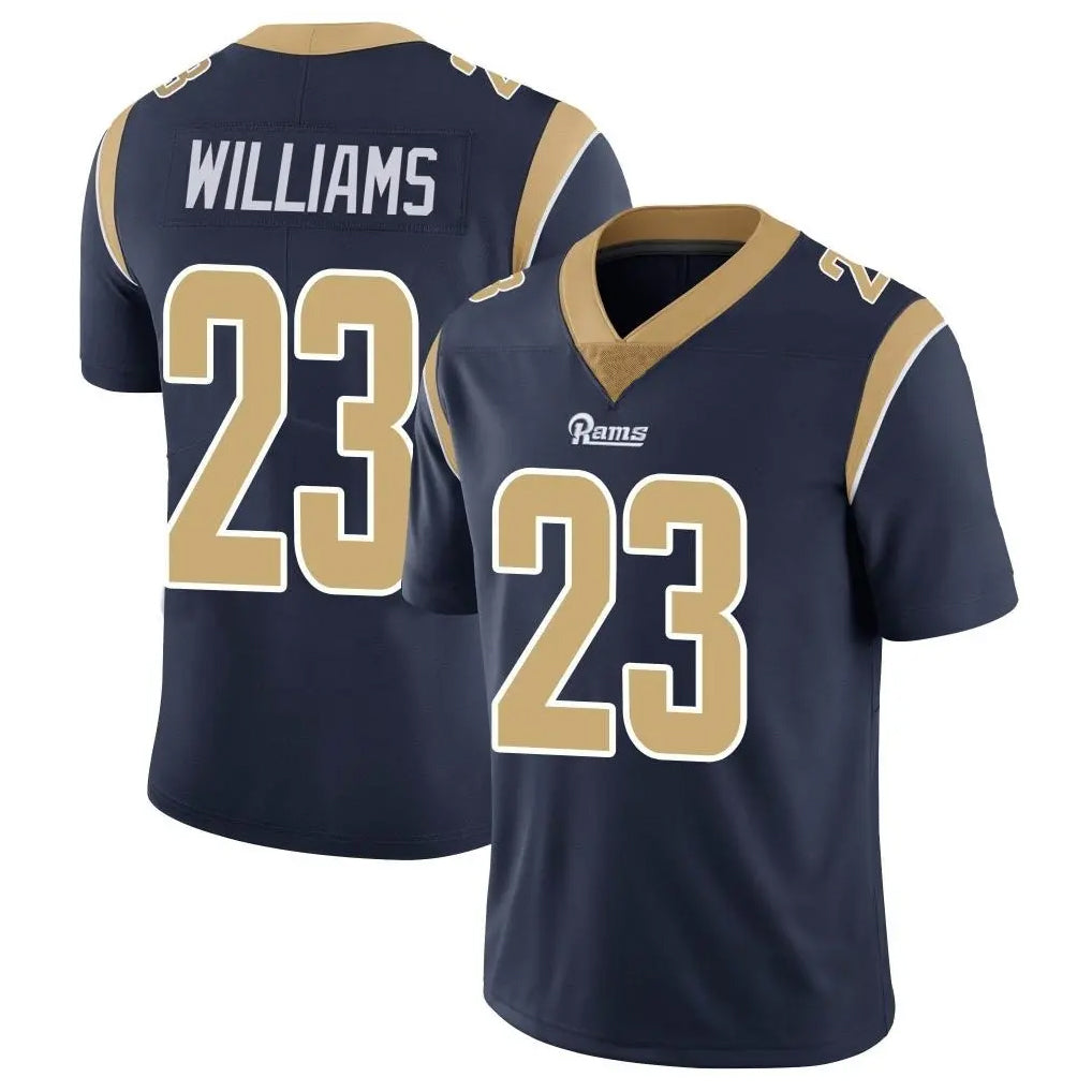 LA.Rams #23 Kyren Williams Player Navy Limited Vapor Untouchable Home Game Ldoa Stitched Jerseys