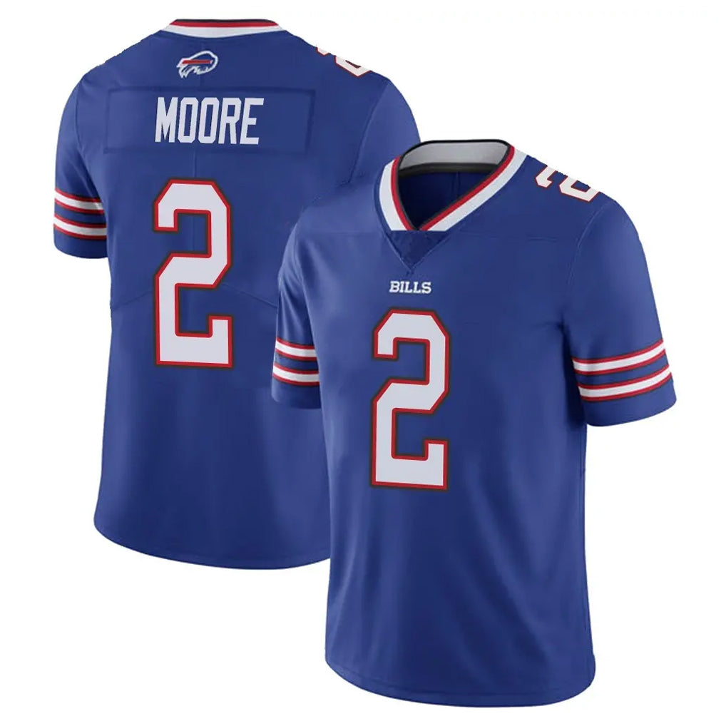 B.Bills #2 DJ Moore Player Royal Vapor Untouchable Limited Ldoa Stitched Jerseys