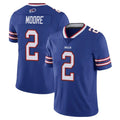 B.Bills #2 DJ Moore Player Royal Vapor Untouchable Limited Ldoa Stitched Jerseys