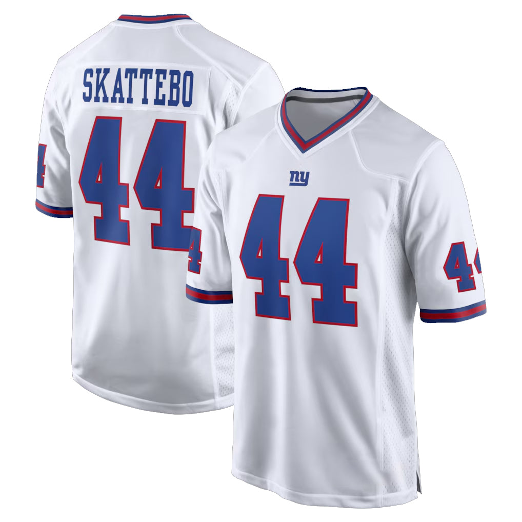 NY.Giants #44 Cam Skattebo Player White Game Home Ldoa Stitched Jerseys