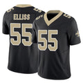 NO.Saints #55 Kaden Elliss Player Black Limited Vapor F.U.S.E. Home Game Ldoa Stitched Jerseys