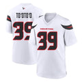 H.Texans #39 Henry To'oTo'o Player White Home Game Ldoa Stitched Jerseys