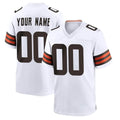 Custom C.Browns White Home Game Any Name & Numbers Ldoa Stitched Jerseys