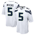 S.Seahawks #5 Jason Myers Player White Home Game Ldoa Stitched Jerseys