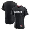 B.Orioles Blank Player Black City Connect Limited Elite Home Ldoa Stitched Jerseys