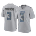 T.Titans #3 Tommy Townsend Player Gray Atmosphere Fashion Home Game Ldoa Stitched Jerseys