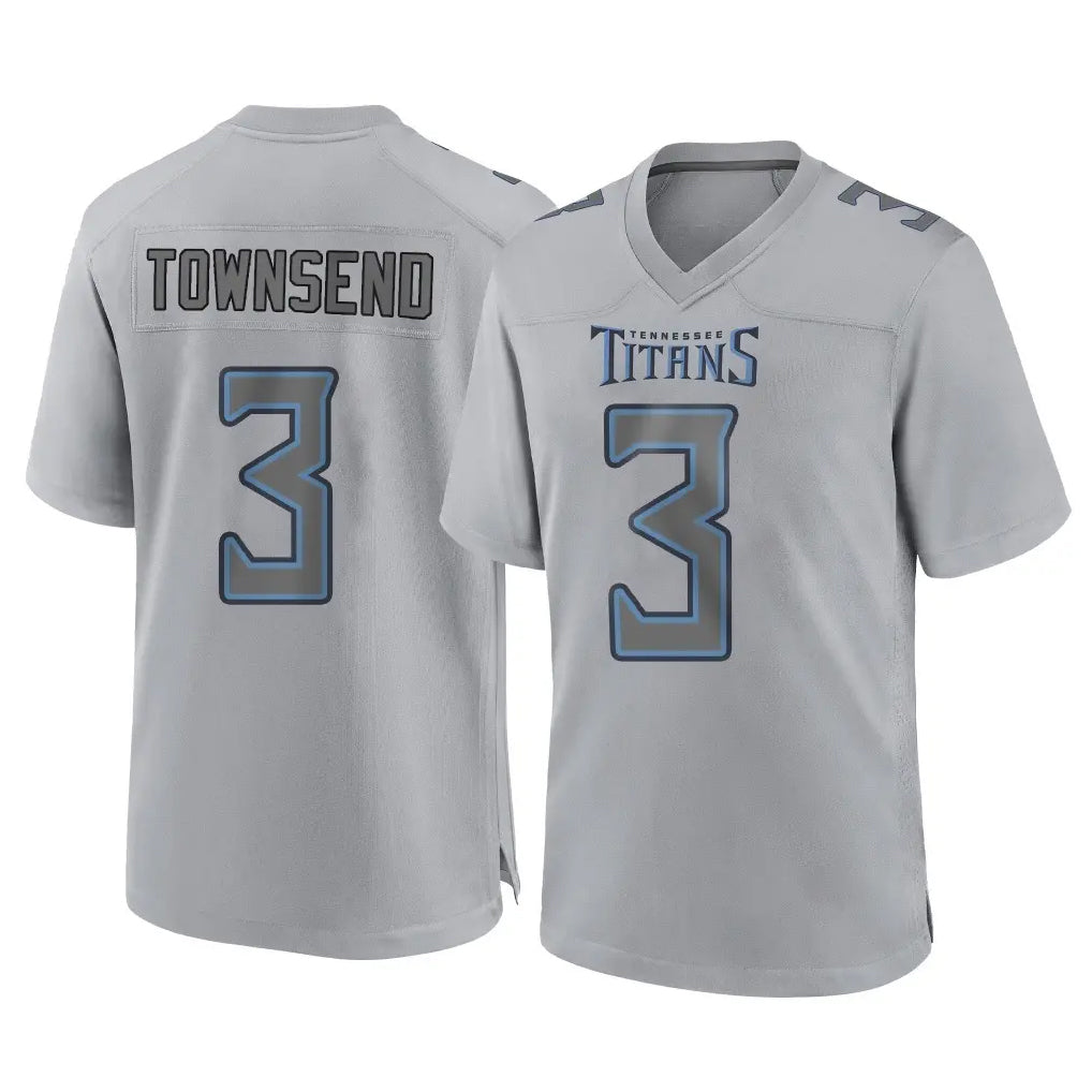 T.Titans #3 Tommy Townsend Player Gray Atmosphere Fashion Home Game Ldoa Stitched Jerseys