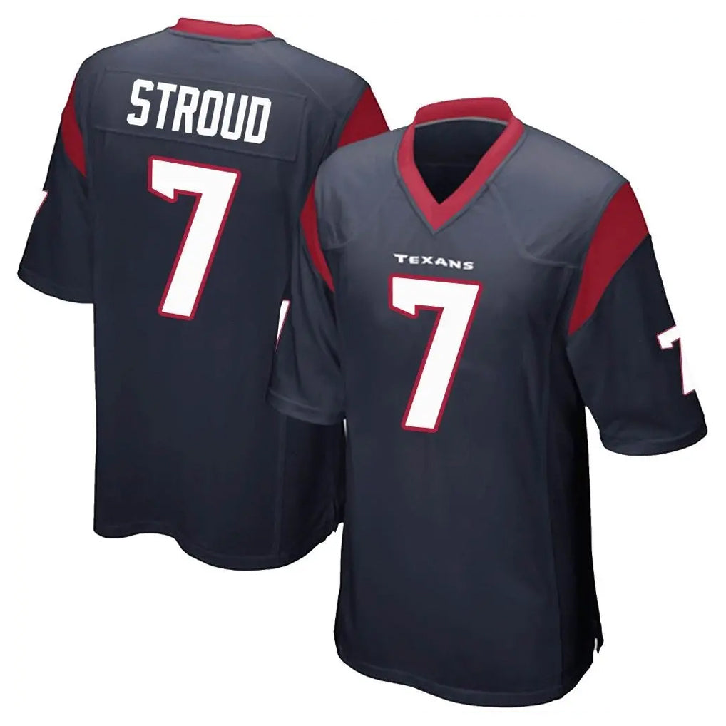 H.Texans #7 CJ Stroud Player Navy Home Game Ldoa Stitched Jerseys