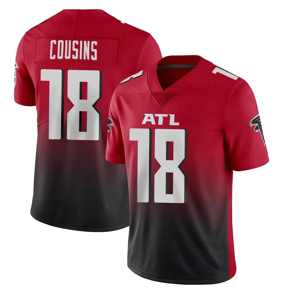 A.Falcons #18 Kirk Cousins Player Red Vapor Untouchable Limited Home Game Ldoa Stitched Jerseys