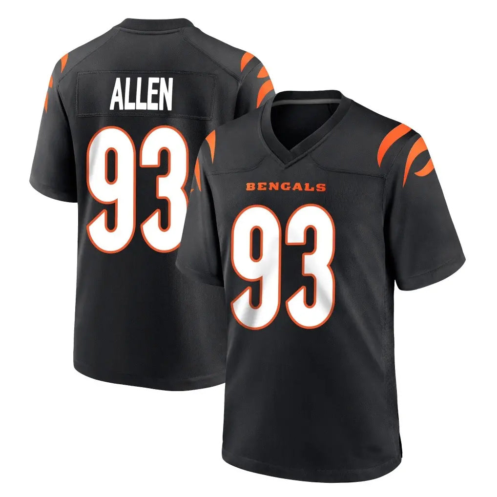 C.Bengals #93 Jonathan Allen Player Black Home Game Ldoa Stitched Jerseys