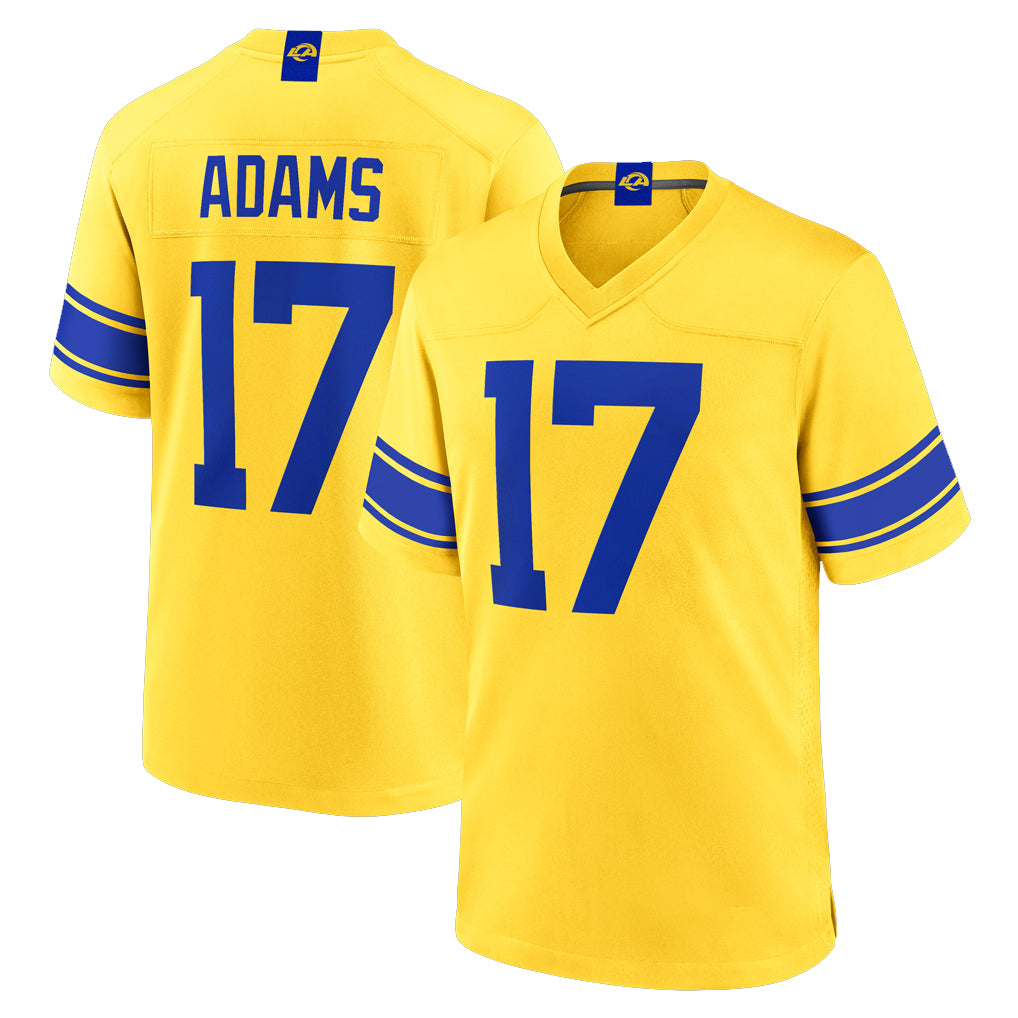 LA.Rams #17 Davante Adams Player Gold Classic Sol Home Game Ldoa Stitched Jerseys