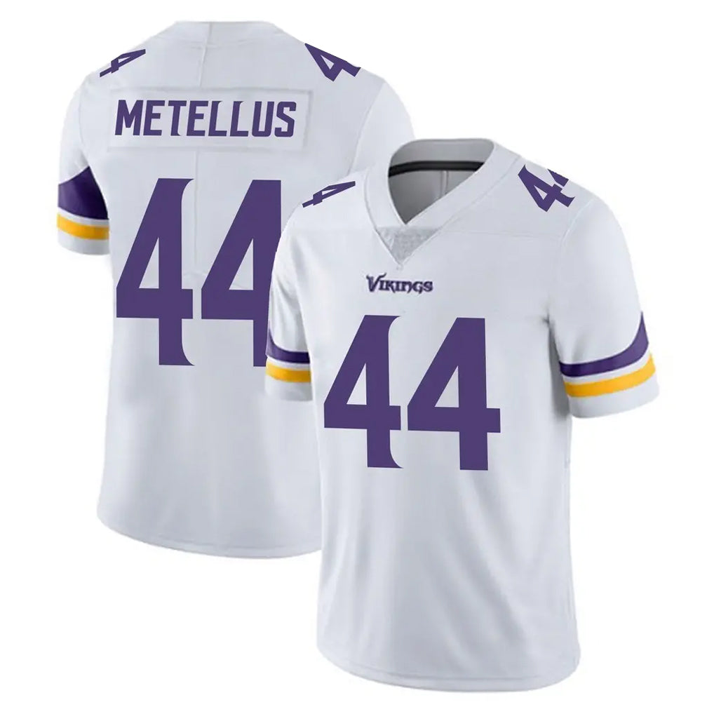 M.Vikings #44 Josh Metellus Player White Limited Vapor Untouchable Home Game Ldoa Stitched Jerseys