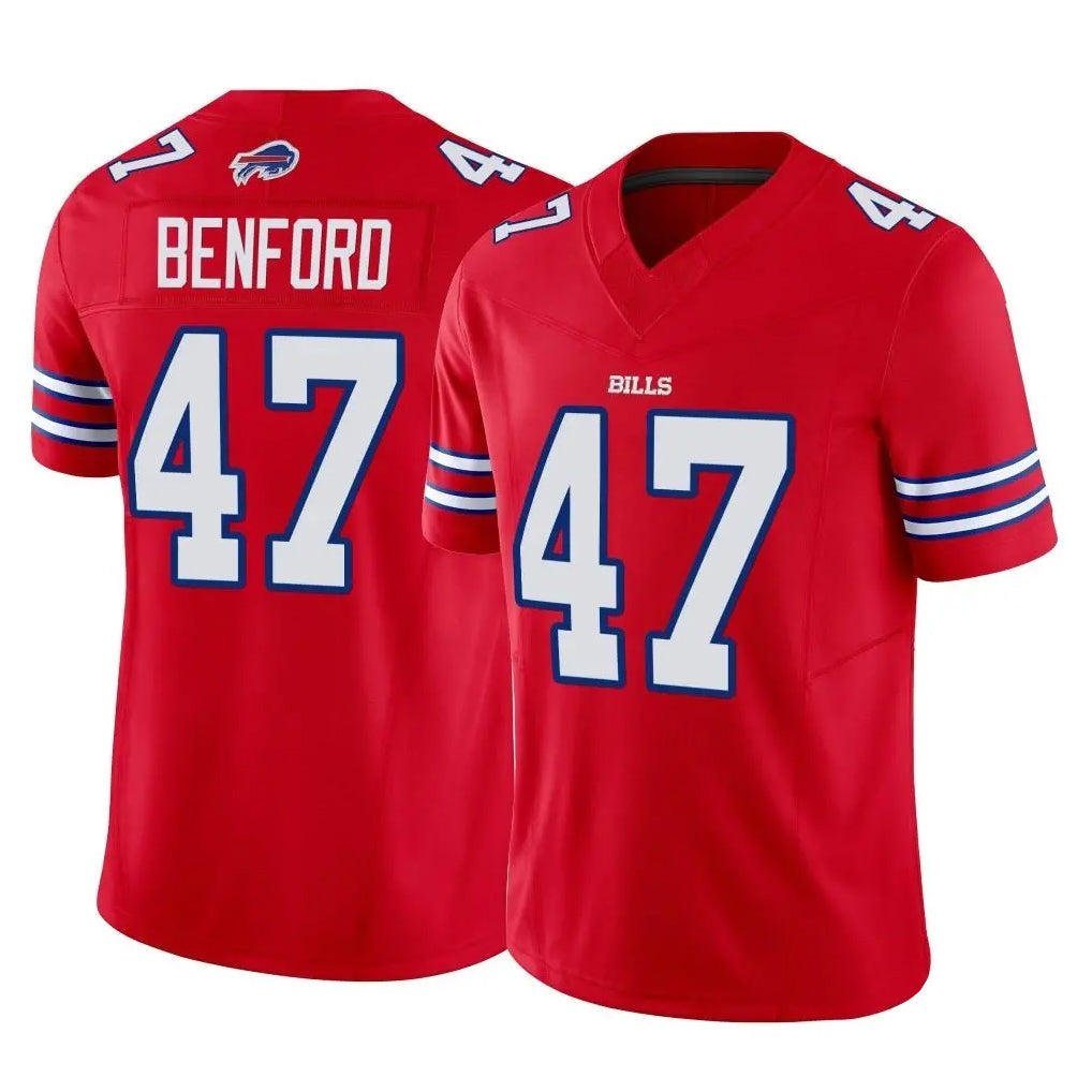 B.Bills #47 Christian Benford Player Red Vapor F.U.S.E. Limited Ldoa Stitched Jerseys